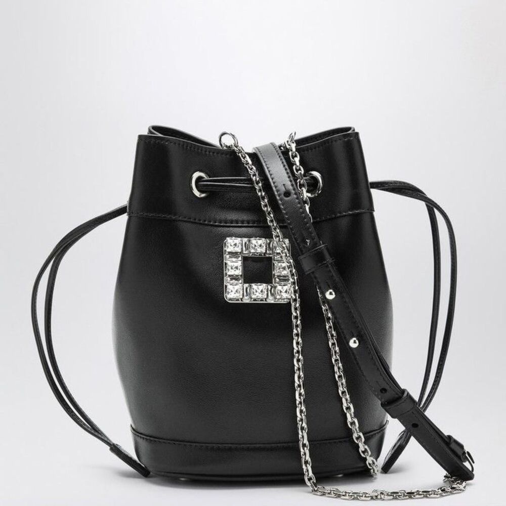 ROGER VIVIER Buckle Bucket Bag Women BLACK Handbags